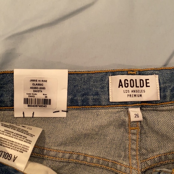 Agolde Light-Wash Hi-Rise Jeans - Picture 4 of 7